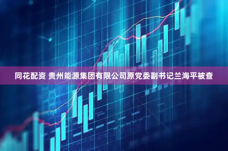 同花配资 贵州能源集团有限公司原党委副书记兰海平被查